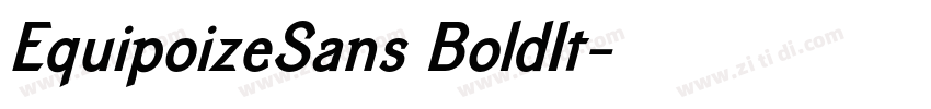 EquipoizeSans BoldIt字体转换